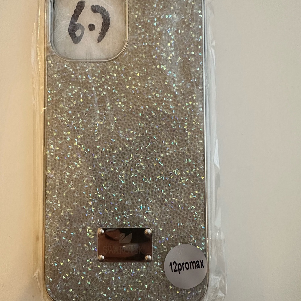 New Silver Glitter Phone Case for 12 Pro Max